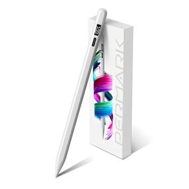 Imagem de Caneta Stylus para iPad 2025-2018 com visor de energia LED, carregamento rápido de 15 minutos, lápis com sensibilidade de inclinação para iPad 10/9/8/7/6th, 11th A16, Air 11/13 M2/M3, Pro 11/13 M4