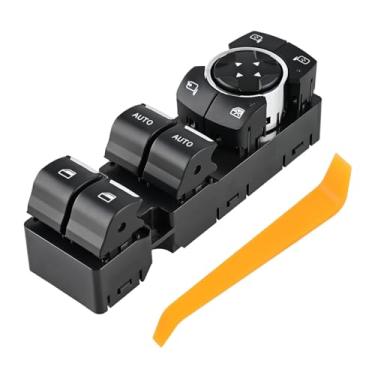 Imagem de Dual-Auto Window Switch Compatible with Ford Explorer 2011 2012 2013 2014 2015, Police Interceptor to 2017, Master Power, Driver Side 17 Pins, Replacement for BB5Z14529AA