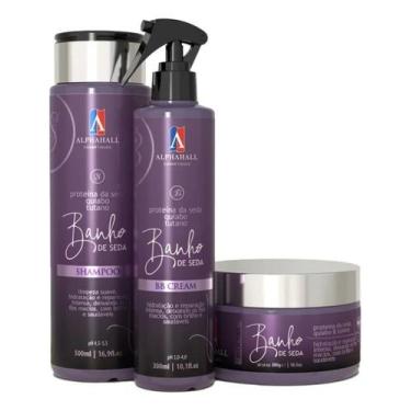 Imagem de Kit banho de seda 3 produtos - ALPHAHALL