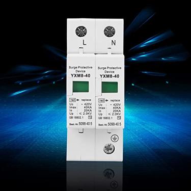 Imagem de PROTETOR DE SURTO DE CASA DE 2P 40KA DC420V DISPOSITIVO DE PARADA PARA PROTEÇÃO DE ELÉTRICO