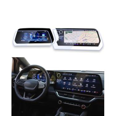 Imagem de EUEKY Vidro temperado para 2026 2025 Che vy Equinox EV protetor de tela 2026 2025 Che vy Equinox EV (LS/LT/Z71/RS/High Country) 45.0 cm Infotainment & 27.9 cm Dash 2025 Equniox EV Accessories 2026