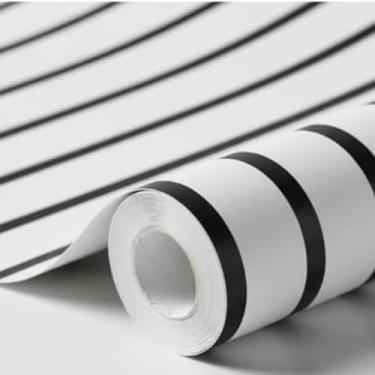 Imagem de Papel de Parede Adesivo PVC Estampa Listrado - 5 Metros