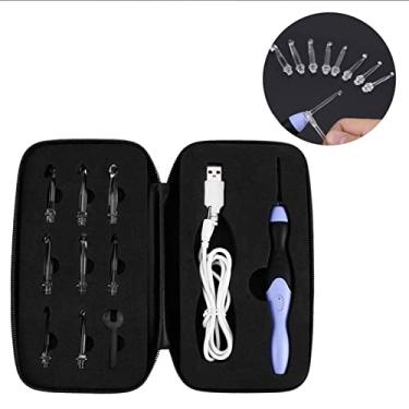Imagem de Conjunto de Crochê LED Com Iluminação, Agulhas Intercambiáveis, Recarregável USB, 9 Pontas, 2 Modos de Luz, Bolsa de Transporte Incluída
