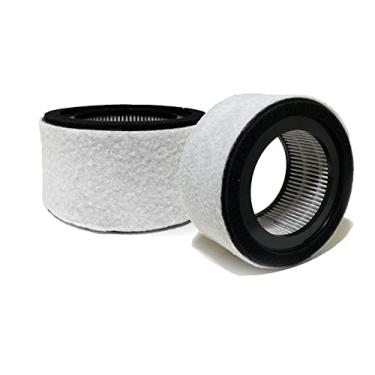 Imagem de Nispira Substituição de filtro de carbono HEPA 3 em 1 verdadeira compatível com purificador de ar de guindaste EE-5067, 2 pacotes