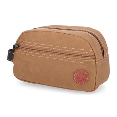 Imagem de Timberland Bolsa organizadora masculina de lona e kit de viagem, Caqui, One Size, Bolsa organizadora de lona para viagem