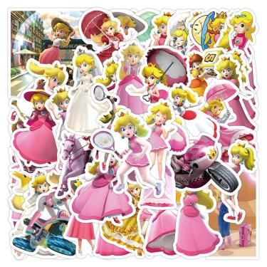 Imagem de Pacote de adesivos Princess Peach`s Toadstoois Anime 50 unidades