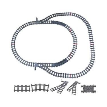 Imagem de Blocos De Construção Compatíveis Com LEGO, Trilhos De Trem MOC, Cena D