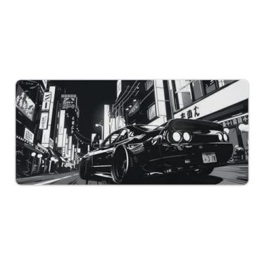 Imagem de FoRes Comic JDM Carro Sup Drift Carro Grande Gaming Mouse Pads Base de Borracha Antiderrapante Tapete de Mesa Laptop Acessórios de Computador Suprimentos Bloco de Escrita para Escritório Casa 40 x 90