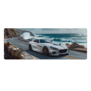 Imagem de HouLaiZhe Tapete de mouse JDM Rx7 Speed Driving Sea Large Gaming Tapete de mesa Base de borracha antiderrapante Acessórios para computador laptop suprimentos bloco de escrita para escritório casa 30 x