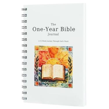 Imagem de Allinside The One-Year Bible Journal - Guia de estudo de 54 semanas em espiral da Bíblia em um ano para mulheres e homens, plano diário de leitura da Bíblia | Ideal para devoções diárias, estudo em