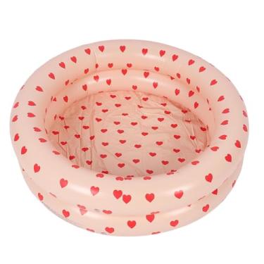 Imagem de Serounder Piscina Infantil Ao Ar Livre, Segura, Portátil, Dobrável, Piscina de Bolinhas para Diversão Interna, Meninos, Meninas, Pvc (Coração Vermelho)