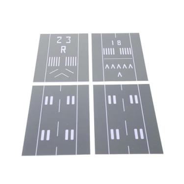 Imagem de Kisangel Pista de Decolagem para Modelos de Aeronaves Em Miniatura, Pista de Plástico para Aeromodelismo: Plataforma de Decolagem de 22,44 X 3,85 Polegadas para Base de Exibição de Aeroporto Em