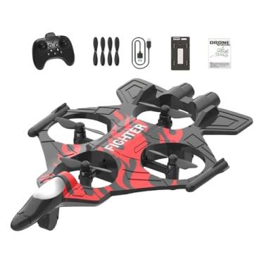 Imagem de JunZheHub Avião de Controle Remoto, Avião RC, Leve, Portátil, Modelo de Jato de para Adolescentes E Meninos, Vermelho com 1 Bateria