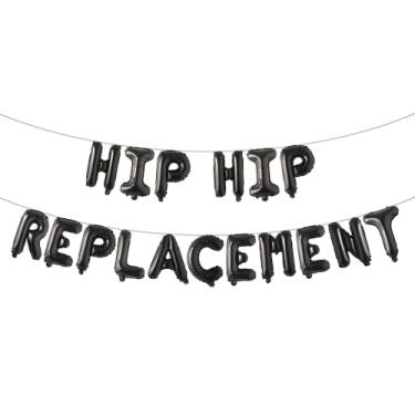 Imagem de Faixa de balão de substituição de quadril com glitter para homens, artigos de festa de aniversário, ideias e presentes, decorações de aniversário para adultos de 21, 30, 40, 50, 60, 70, 80 anos