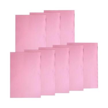 Imagem de Colaxi Conjunto de 8 cartolinas metálicas para artesanato, tamanho 8 x 12 polegadas, com detalhes em foil, ideais para confecção de cartões e pôsteres, Rosa