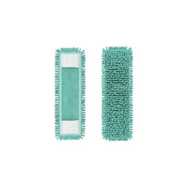 Imagem de Refil para Mop Flat, Microfibra, 32cm x 12cm, 2 Unidades, Limpeza de Pisos Cerâmica Porcelanato Madeira Laminado