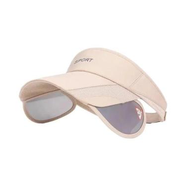 Imagem de Chapéu De Proteção Solar Casual Para Verão Masculino E Feminino Com Ab