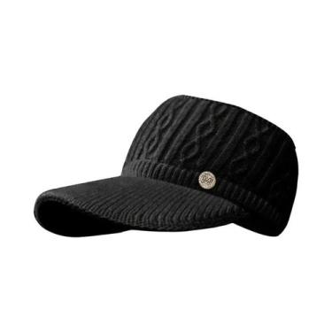 Imagem de Gorro Esportivo Feminino De Tricô Com Abertura Para Rabo De Cavalo Par