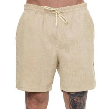Imagem de Bermuda Elástico HD Veludo Areia-Masculino
