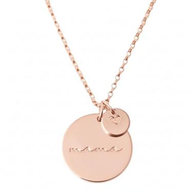 Imagem de Prestige Capital Jewelry Est 2024 Colar feminino Mamãe pequeno banhado a ouro 18K para mãe, presente não mancha, presente para mãe, colar de coração, colar com pingente, Medium, Metal, Sem Pedra