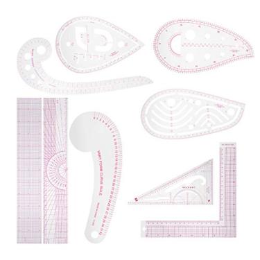 Imagem de CUOFYUNL 9pcs conjunto de régua de roupas multiuso corte curva em forma de régua costura modelo de desenho de alfaiate