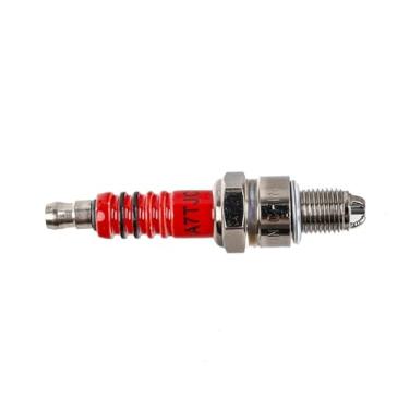 Imagem de Centelha de três polos A7TC adequada para scooters 50cc 70cc 110cc 125cc 150cc e veículos off-road (A7TC Red)