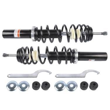 Imagem de 2 peças amortecedores dianteiros de mola helicoidal compatíveis com John Deere Gator HPX 615E, 815E XUV620i XUV850D 4x4 Diesel 2004-2020 OE# AM137957 AM135372