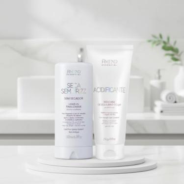 Imagem de Máscara de PH Acidificante Amend + Leave-In Proteção Térmica Seca Sem Frizz Amend