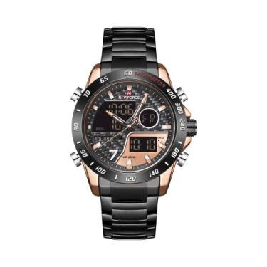 Imagem de Relógio Digital Esportivo Masculino À Prova D'Água NAVIFORCE Militar Q