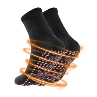 Imagem de Meias para Aquecimento dos Pés,Aquecedor De Pés Com Massagem Redutora | Meias Térmicas de Auto-aquecimento | Para Trabalho Exterior Patinagem Ski Acampamento Caminhada Ciclismo