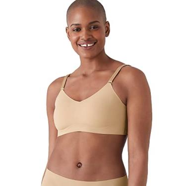 Imagem de True & Co Sutiã feminino plus size True Body Lift Triângulo Fecho Traseiro, Deserto, P