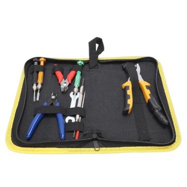 Imagem de Luocute Kit de Ferramentas de Braçadeira de Raquete de Badminton, Plástico de Metal de Uso Duplo, Alicate Elétrico de Prensa Quente e Fria para Instalação de Ilhós de Ilhós, Com Estojo de (Plugue