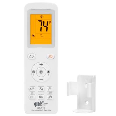 Imagem de Controle remoto universal de ar condicionado e suporte – 6000 em 1 LCD Backlight A/C Controlador de condicionamento para LG Gree Midea Mitsubishi Haier Sharp Fujitsu ar condicionado com tela
