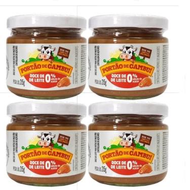 Imagem de Doce de Leite Zero Açucar PORTÃO DO CAMBUI 215g  (4 Potes) - Portão Ca