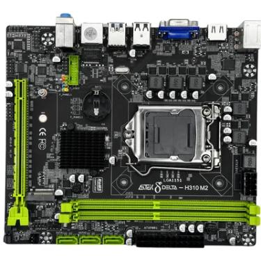 Imagem de Placa-Mãe Aitek H310 Intel LGA 1151, 32GB RAM, DDR4, 4 Portas SATA III, USB 3.0, HDMI - DELTA-H310M2K