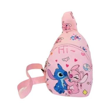 Imagem de Mini Bolsa Transversal Stitch Angel Anime, Bolsa De Ombro De Desenho A