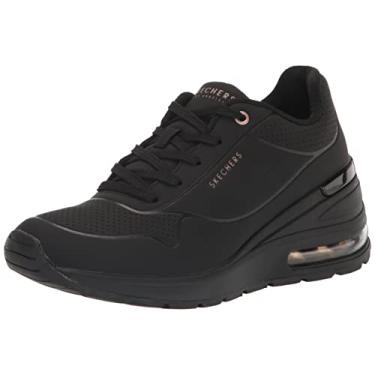 Imagem de Skechers Million Air Elevated Air feminino, Preto, 38