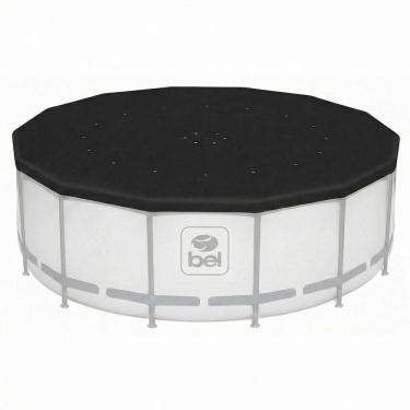 Imagem de Cobertura Para Piscina Estrutural 7.000 E 10.000 Litros Capa Em Polietileno Bel Preta Furo Drenagem Lona Proteção