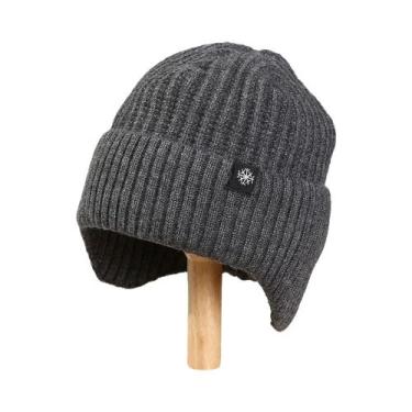 Imagem de Boné Masculino De Inverno Em Tricô Com Pelúcia, Forro De Pele Sintétic