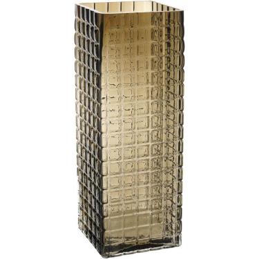 Imagem de Kalil Vaso 31X11X11Cm Vidro Âmbar