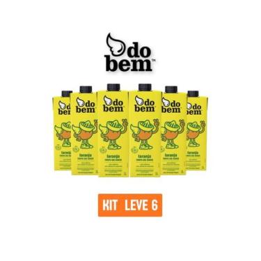 Imagem de Suco de laranja 100% do bem 1l - kit 6 unidades - Dobem
