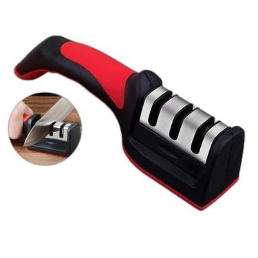 Imagem de Amolador Faca Afiador De Facas Profissional 3 Estagios - Laurus