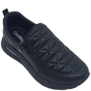 Imagem de Tênis Ramarim Feminino com Zíper Lateral e Sola 3cm-Feminino