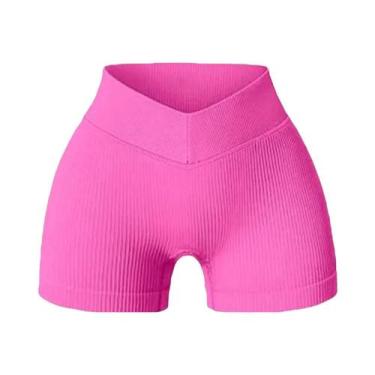 Imagem de Shorts De Yoga Sem Costura Com Cintura Alta Para Mulheres, Ideais Para