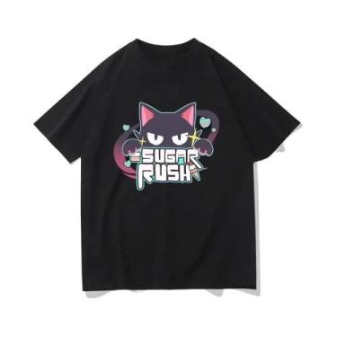 Imagem de Camisetas Gráficas Unissex De Moda Streetwear Manga Cosplay Blue Anime