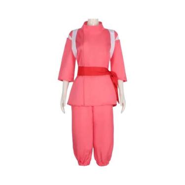 Imagem de Kimono Branco E Vermelho De Dragão: Fantasia De Cosplay Do Anime a Via