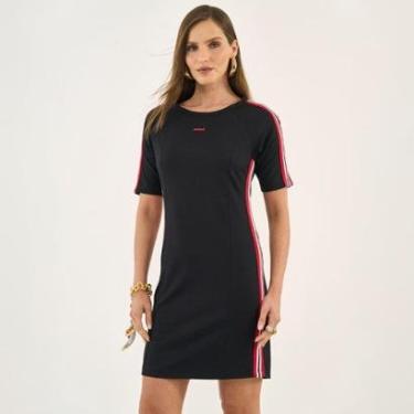 Imagem de Vestido Curto Colcci Faixas Feminino-Feminino