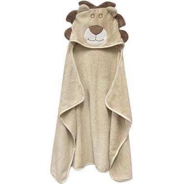 Imagem de Toalha Bebê  Power Sec Animada Leão - LAÇO BEBE, Bege