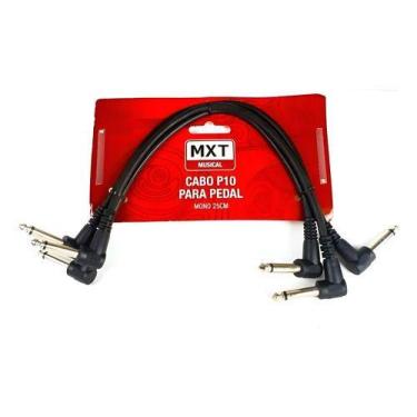 Imagem de Kit 3 Cabo de Pedal Mxt P10l x P10l 25cm