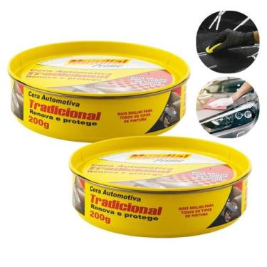 Imagem de Kit 2 Cera Automotiva para Polimento 200g Mundial Prime - AEROFLEX